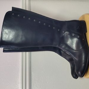 Born Black studded leather boots sz 8